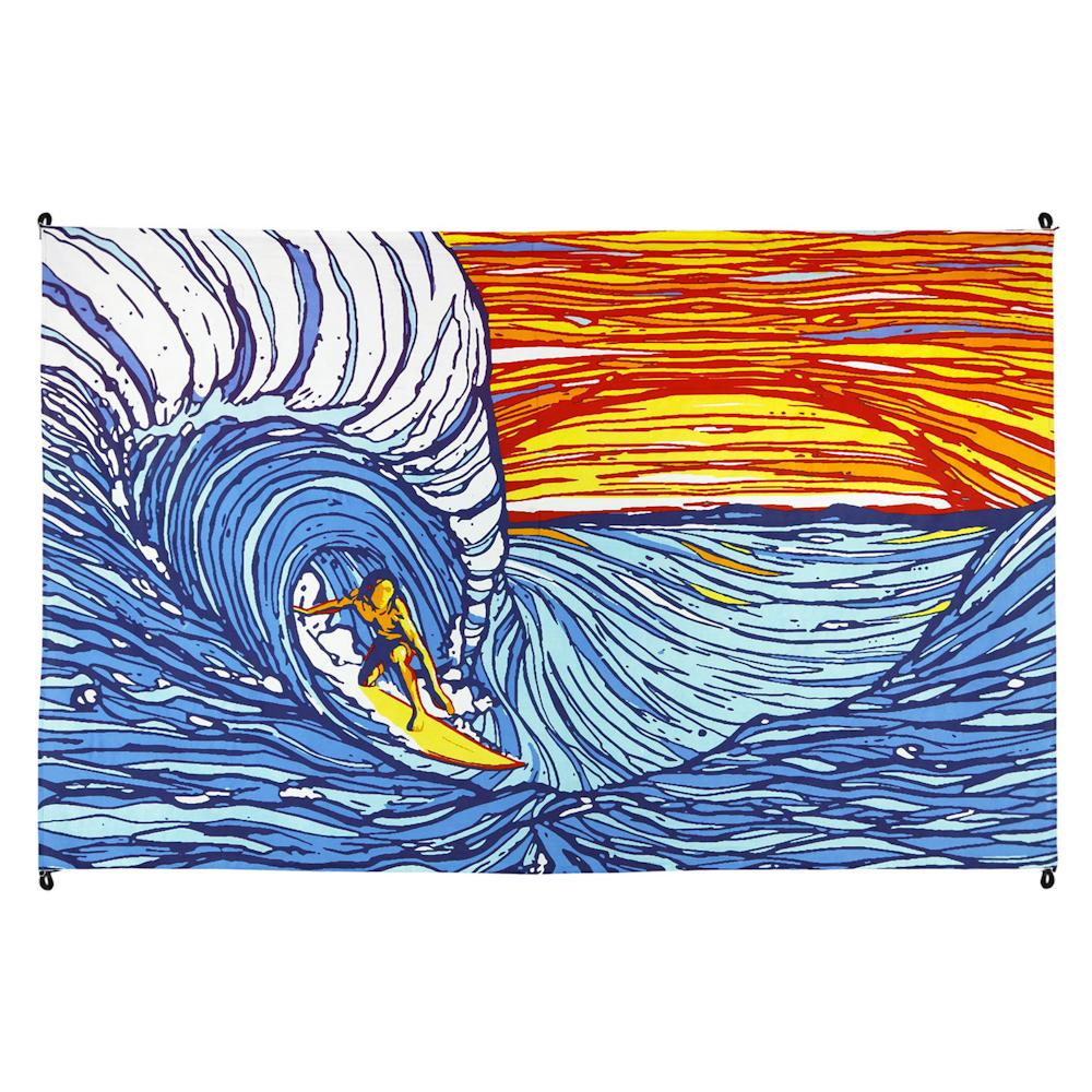 1000x1000 Sunset Surf Tapestry Hippie Shop
