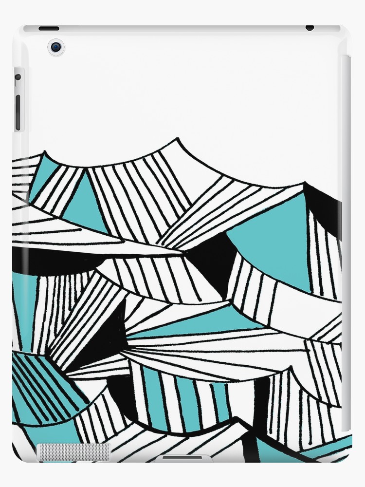 750x1000 Minimal Geometric Ocean Waves Ipad Cases Skins