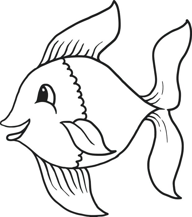 619x700 How To Draw Ocean Fish How To Draw A Catfish Easy To Draw Ocean