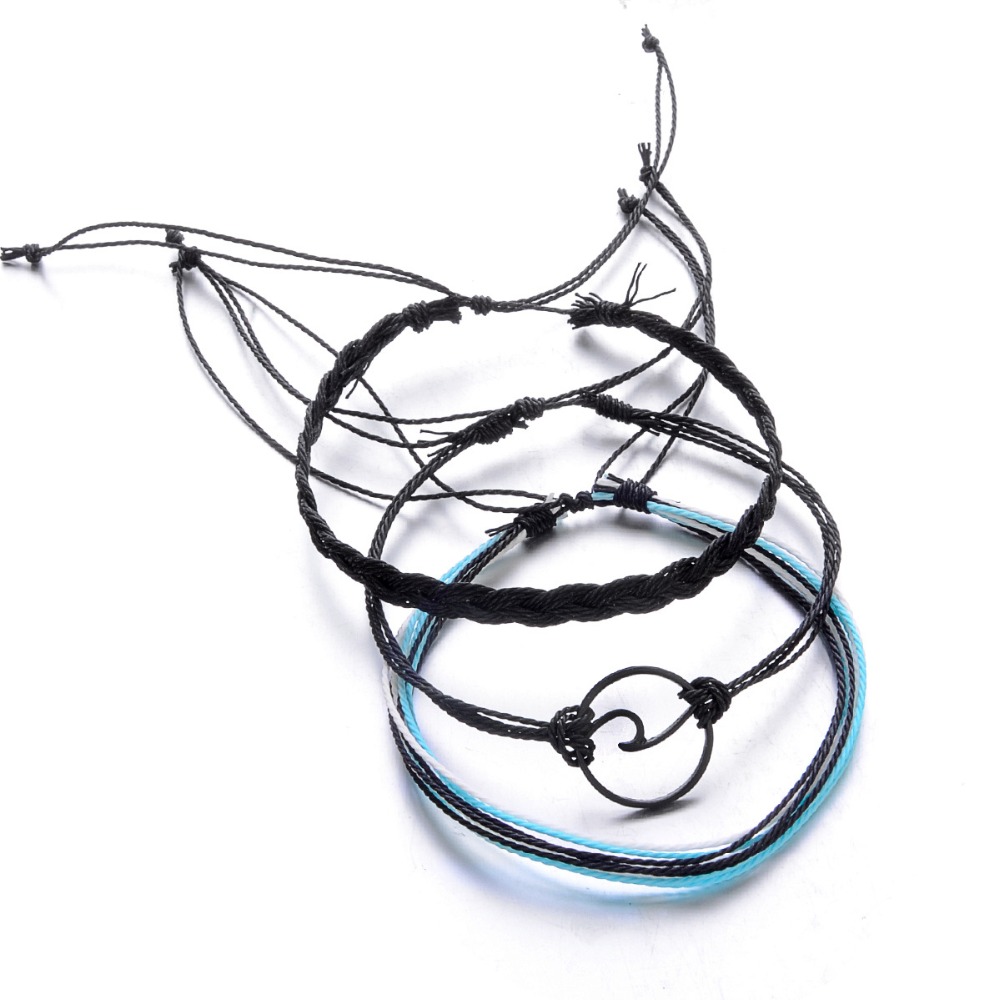 1000x1000 Rope Bracelet With Ocean Wave Pendant Pc Set Iroog