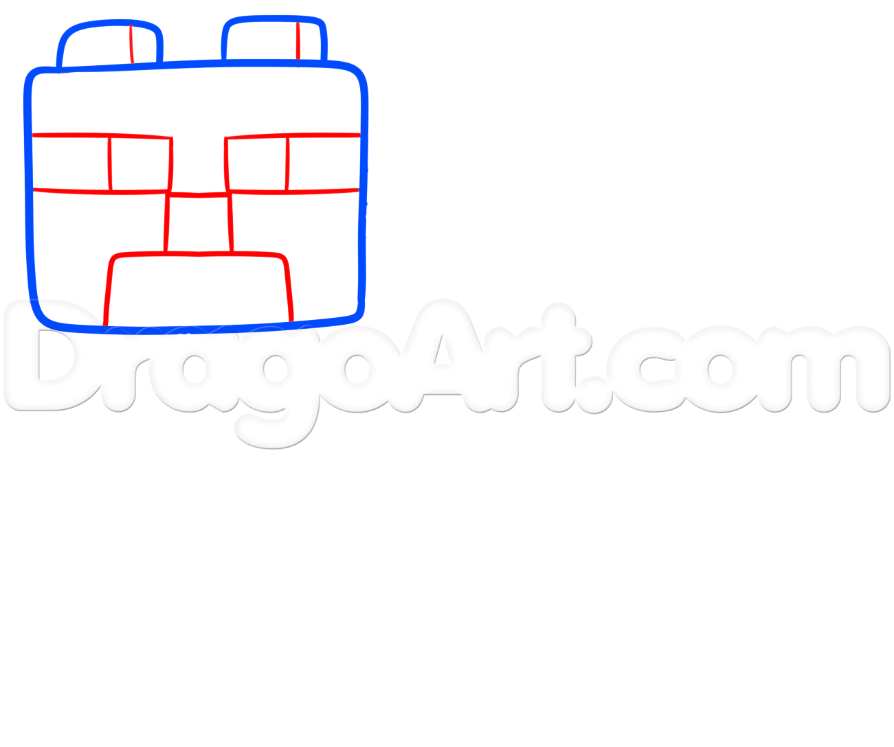 1301x1088 Draw A Minecraft Ocelot, Step