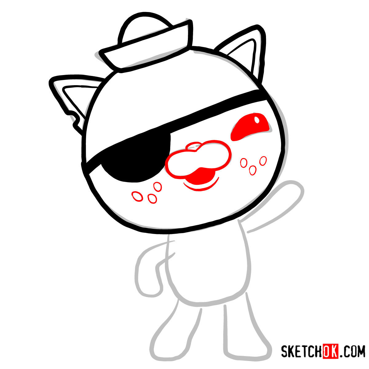 1200x1200 how to draw kwazii cat octonauts