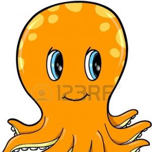 300x300 Octopus With Anchor Drawn In Tattoo Style Vector Clipart Shopatcloth