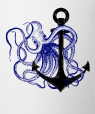 190x228 octopus tentacles and anchor pillowcase x spreadshirt