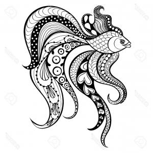 300x300 Photostock Vector Octopus With An Anchor Drawn In Tattoo Style