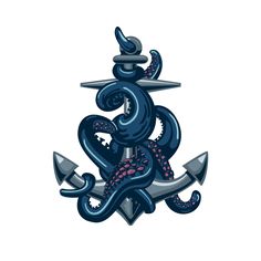 236x236 Best Octopus Anchor Tattoo Flash Images Octopus Anchor