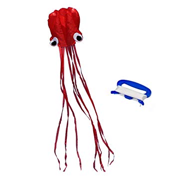 355x355 Mydio Beautiful Large Easy Flyer Red Octopus Kites