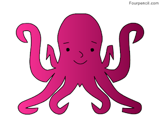 320x256 Fourpencil How To Draw A Octopus For Kids