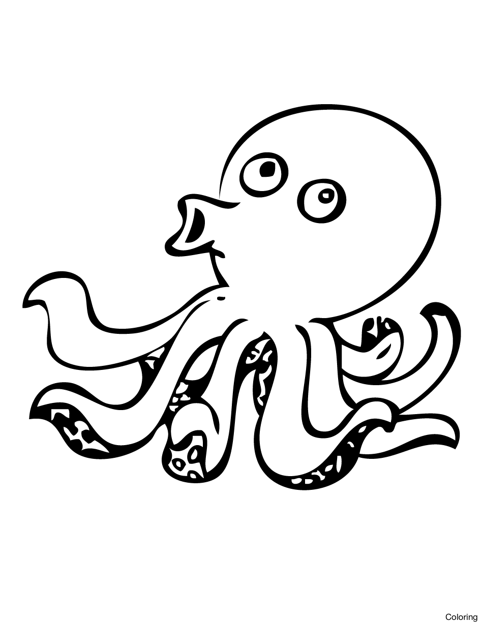 950x1230 Octopus Drawing Free Download