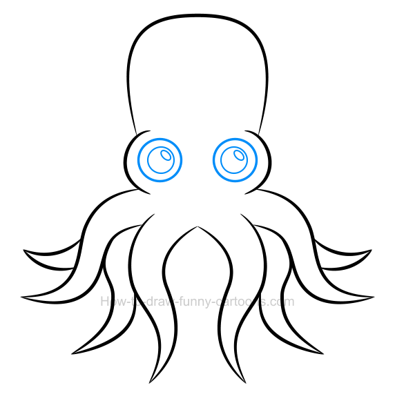 572x581 How To Draw An Octopus Clip Art