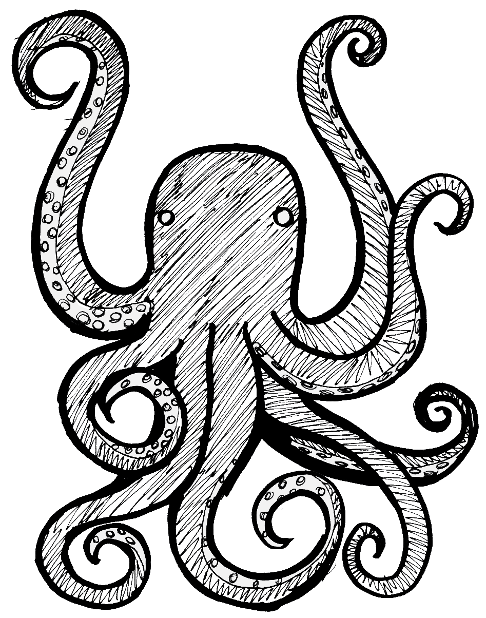 947x1204 views child octopus illustration, octopus drawing, octopus