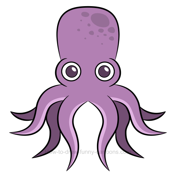 572x581 How To Draw An Octopus Clip Art