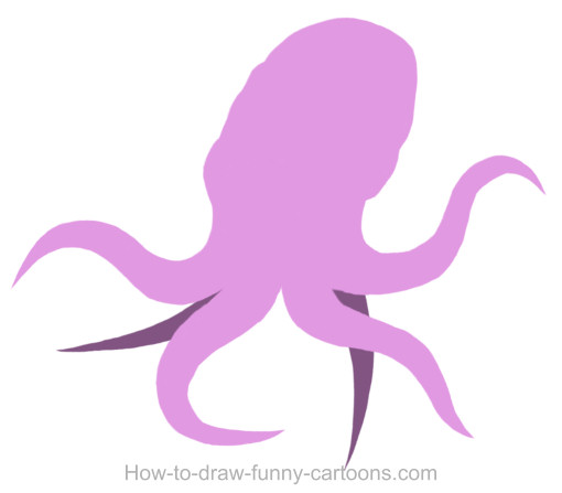 510x447 Octopus Drawing