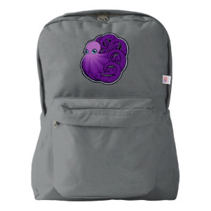 307x307 Curled Purple Spotted Octopus Drawing Accessories Zazzle