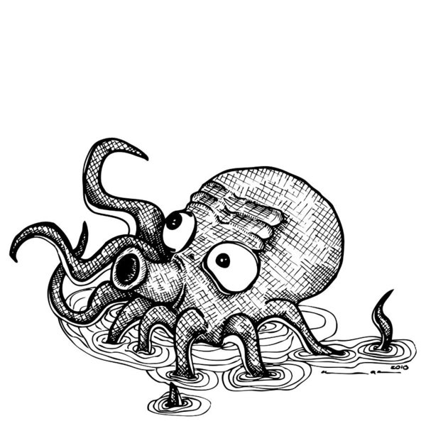 600x600 Octopus Ink Drawings Fine Art America