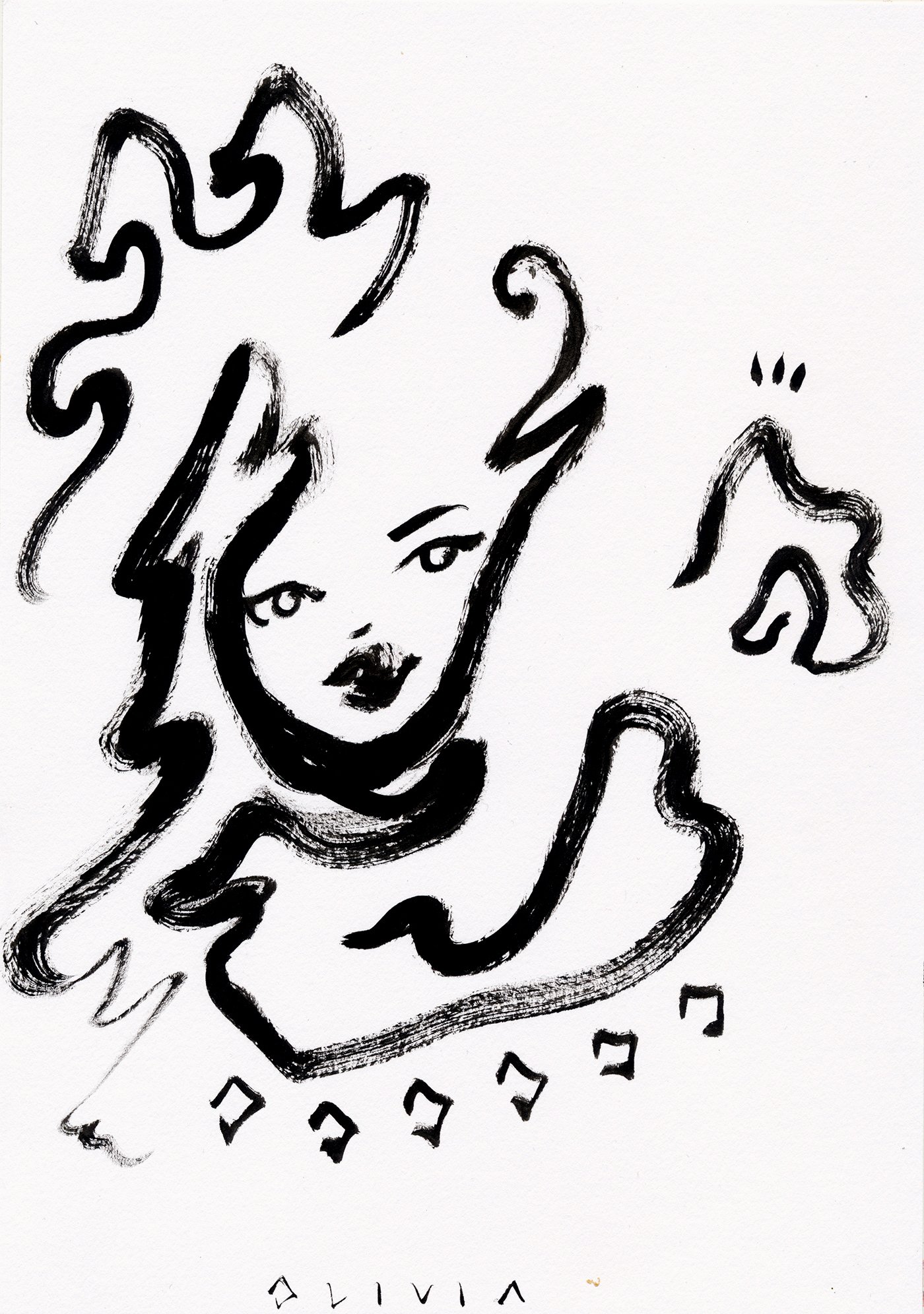 1400x1992 Waves Original Drawing Charmaine Olivia