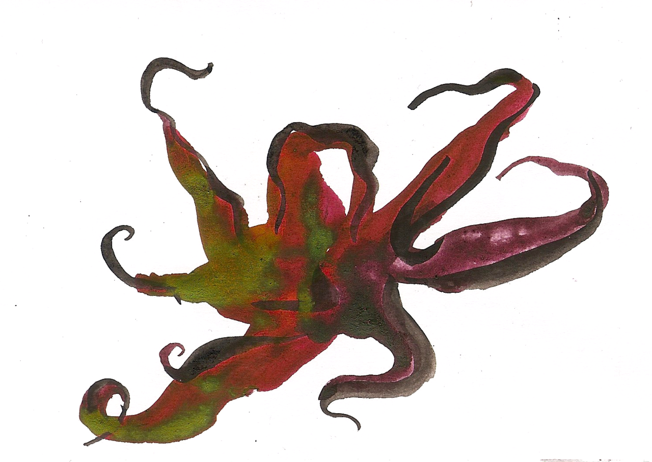 1280x907 An Octopus A Day Unseen Octopus Fountain Pen Ink, Squid Ink
