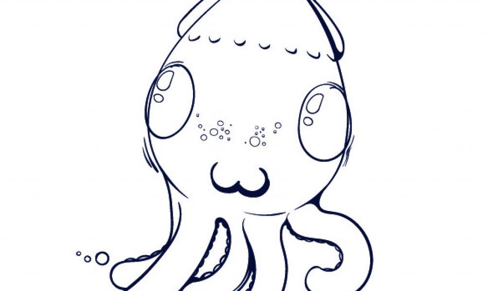 1024x600 Drawing A Cartoon Octopus Learn How To Draw An Octopus Step