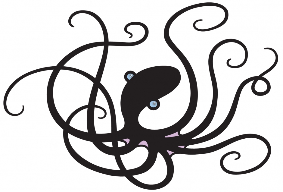 940x637 Octopus Line Drawing