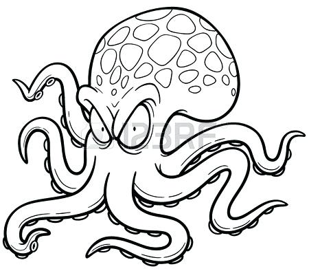 Octopus Line Drawing | Free download on ClipArtMag