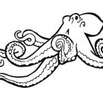 150x150 Octopus Outline Drawing Octopus Outline Thenagaindesign Jt Coloring