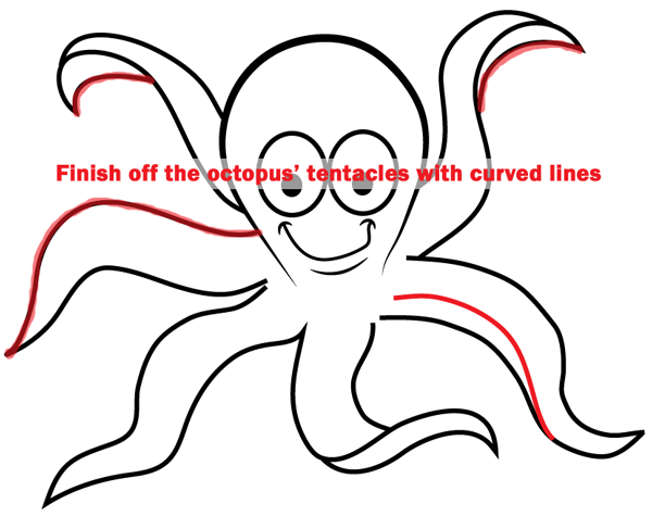 600x475 Octopus Black And White Octopus Clipart Outline Clipartfox