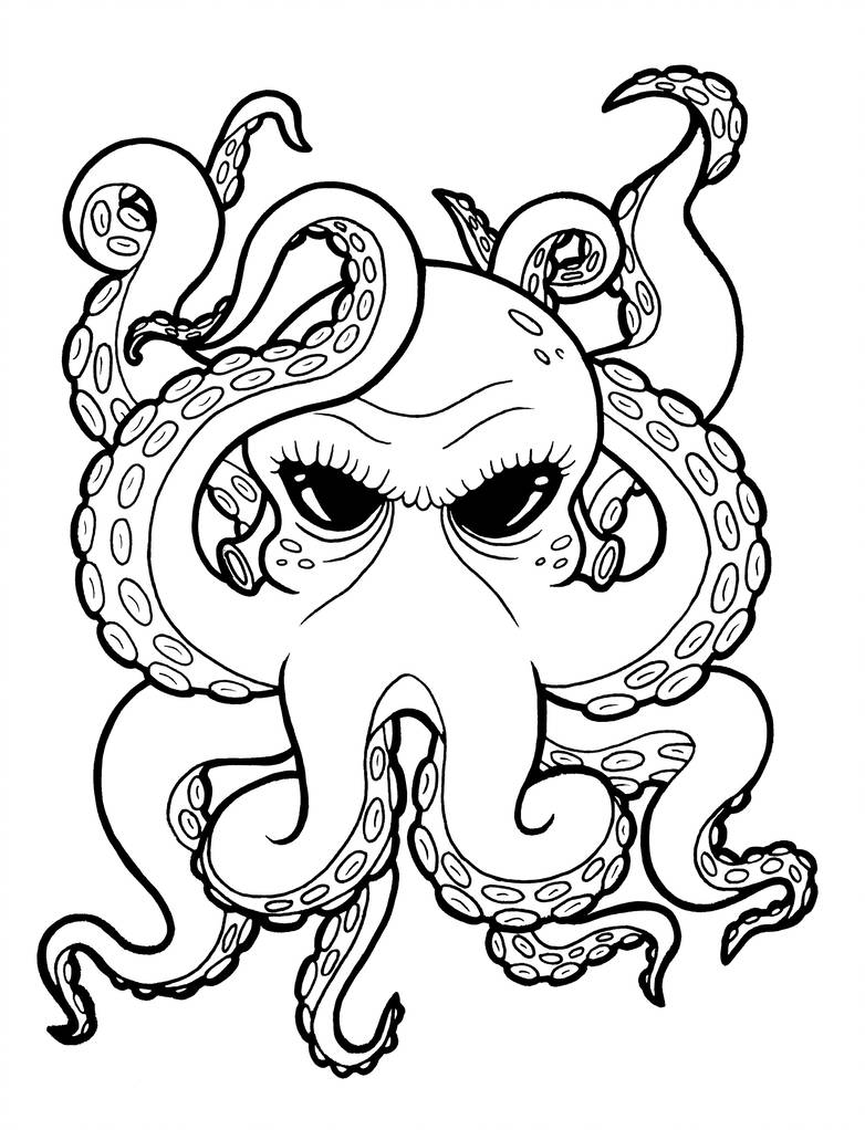782x1022 Octopus Outline