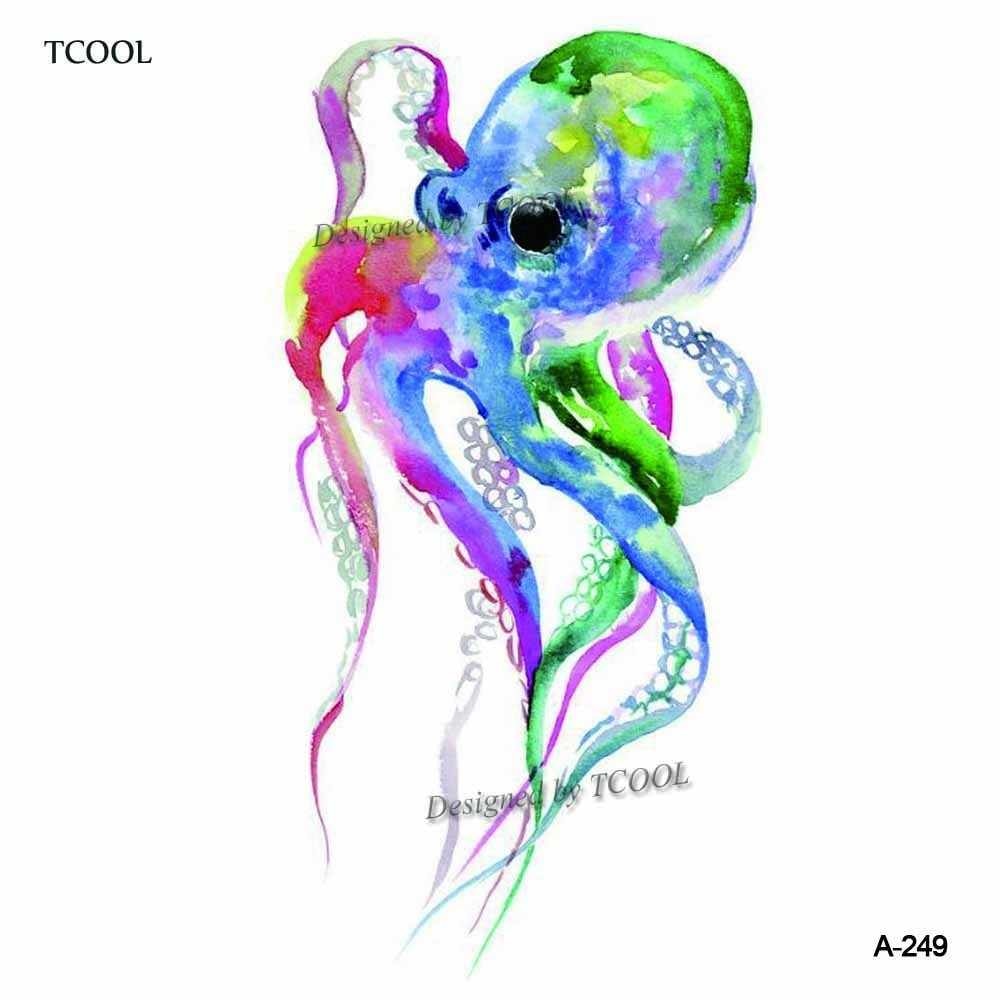 1000x1000 Detail Feedback Questions About Hxman Watercolor Octopus Temporary