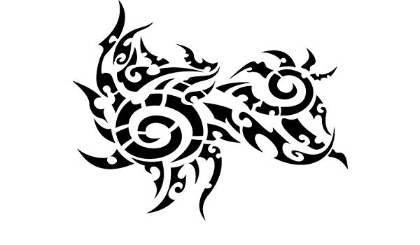 600x350 Tribal Octopus Tattoo Vinyl Stickers, Sticker