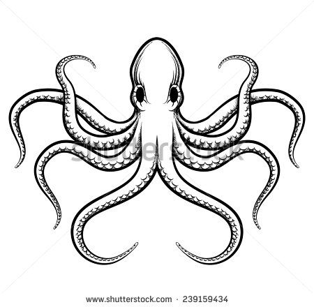 450x440 Decal Farming Octopus Drawing, Octopus