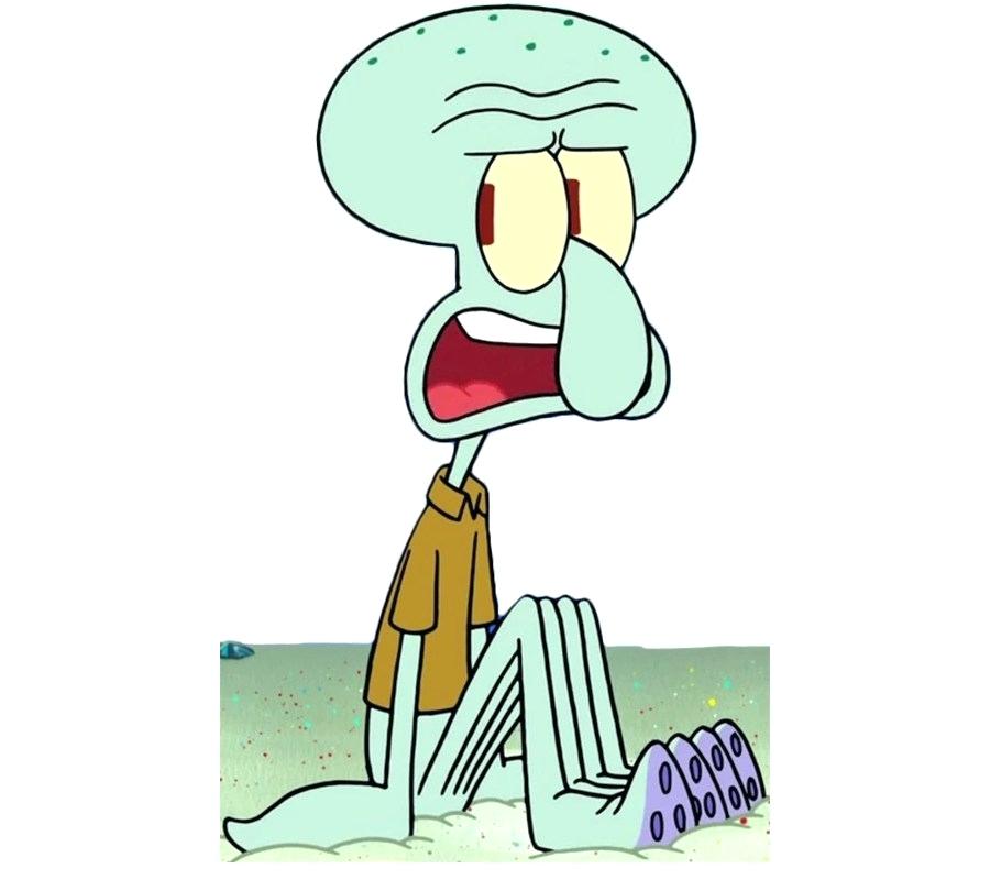 900x800 squidward cartoon tentacles star character cartoon octopus sitting