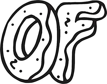 425x332 Odd Future Donut Vinyl Sticker Decal Car Truck Window