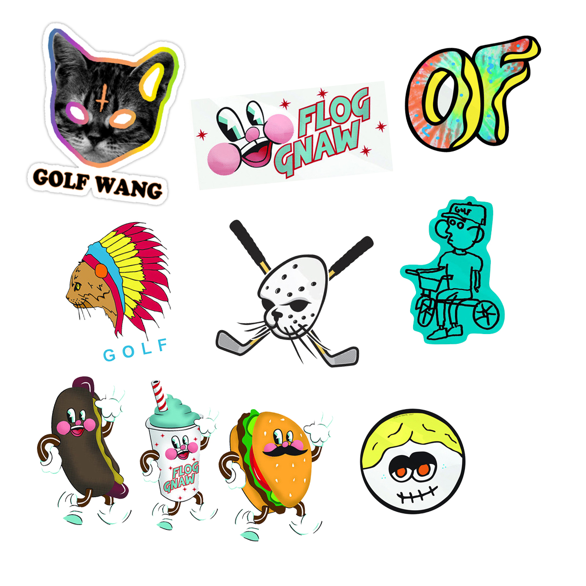1200x1200 Free Golf Wang Stickers From Odd Future