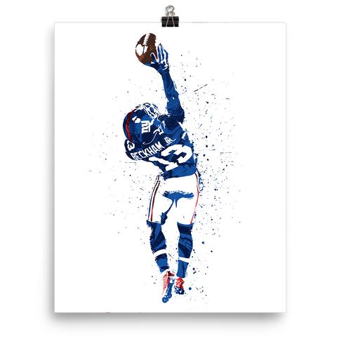480x480 Custom Odell Beckham Jr The Catch New York Giants Poster Pixartsy