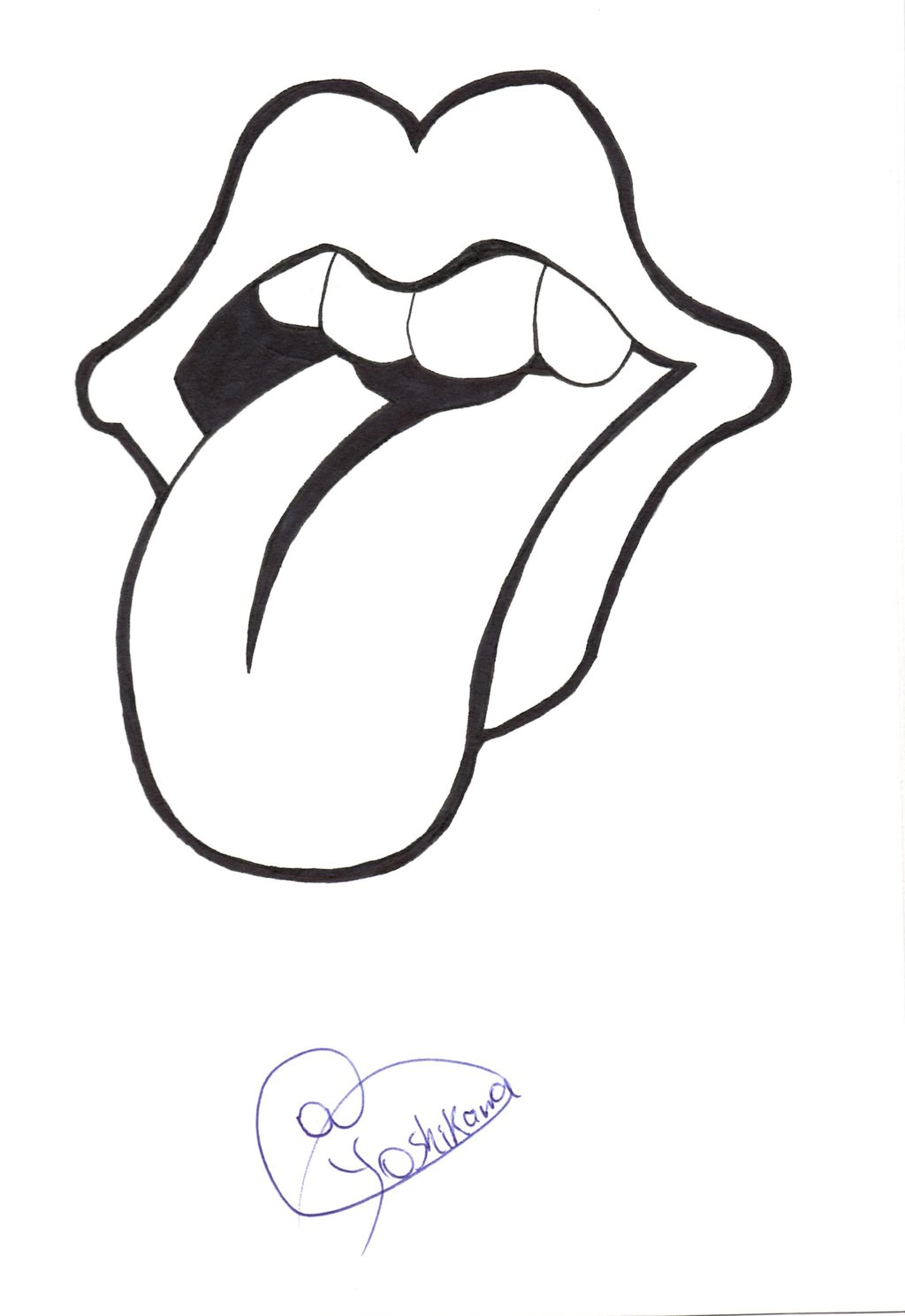 1024x1490 Huge Collection Of 'rolling Stones Drawing' Download More Than