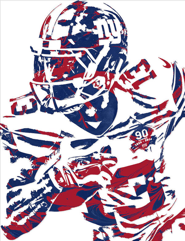 600x780 Odell Beckham Jr New York Giants Pixel Art Art Print