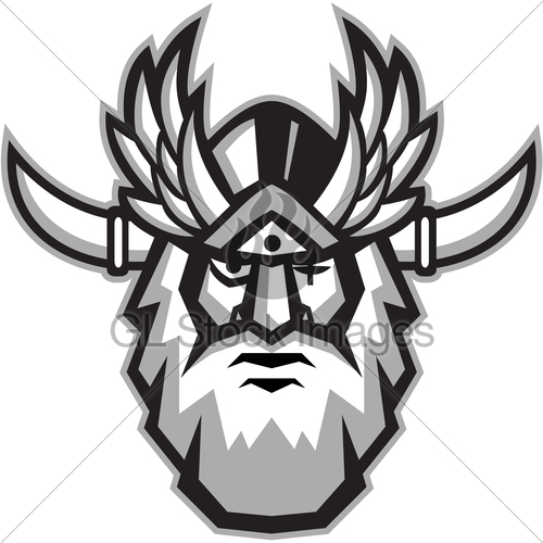500x500 norse god odin head drawing gl stock images