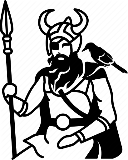 410x512 allfather, god, king, norse, odin, viking, warrior icon