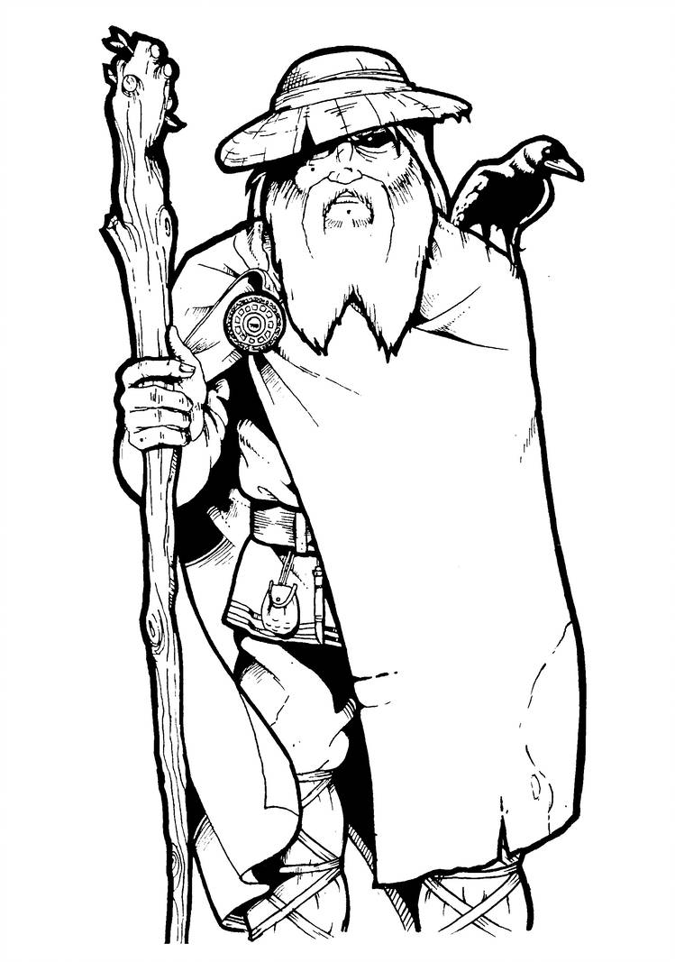 749x1067 odin, god of magic