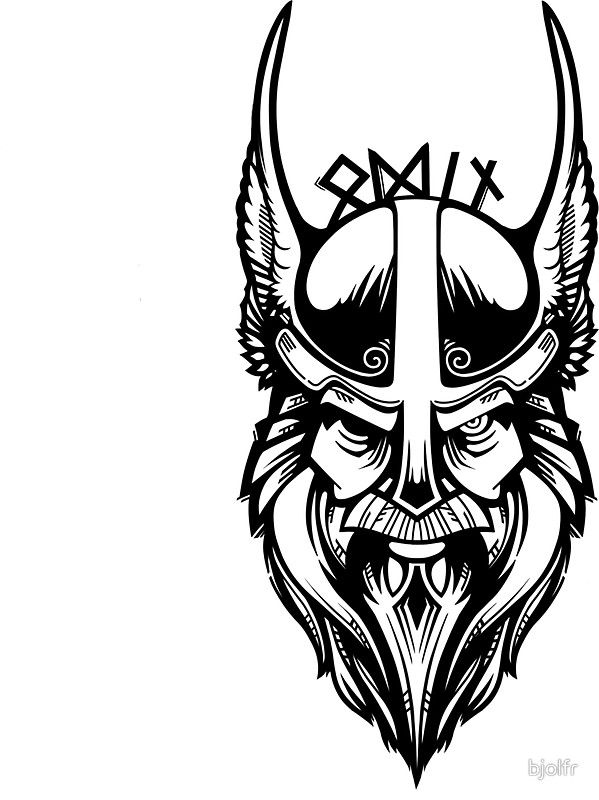 599x800 odin sticker redbubble tatuajes, para tatuajes, dibujos