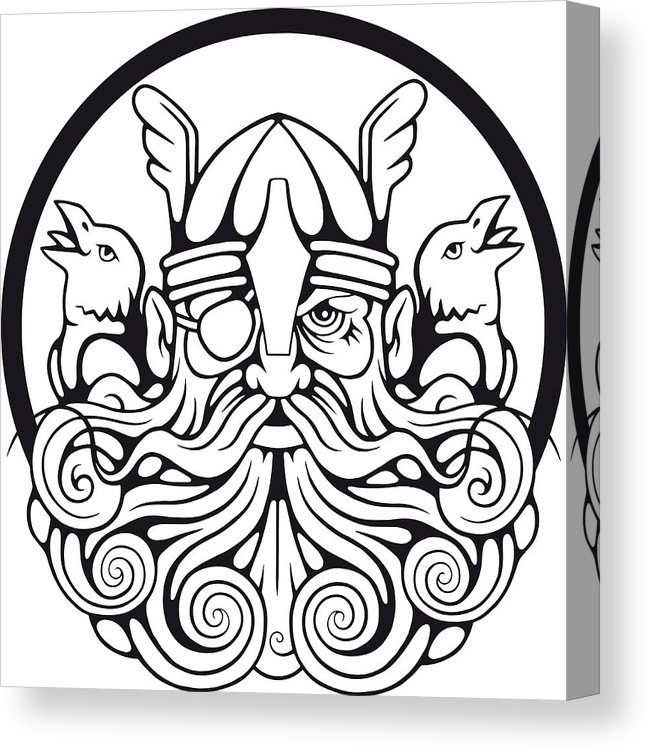 649x750 god odin and his ravens canvas print canvas art