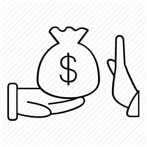 512x512 Ban, Bribe, Bribery, Money, No, Offer, Prohibited Icon