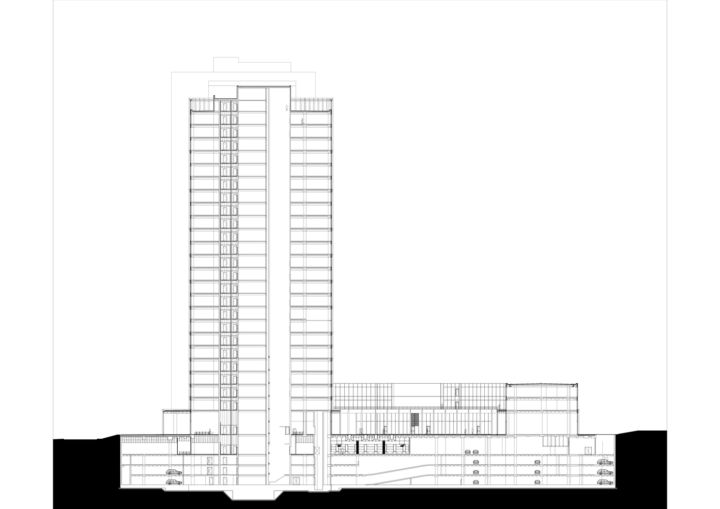 1414x1000 Gallery Of And Office Tower Hpp Architects