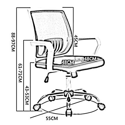425x425 dall office chair, medium back home office work