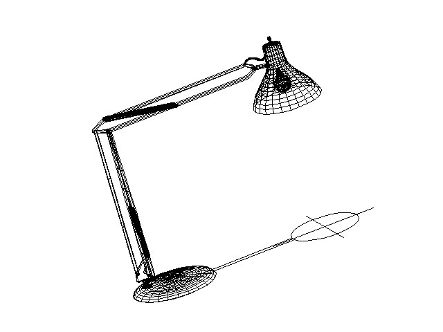 640x480 Office Desk Lamp Cad Blocks And Drawings Download