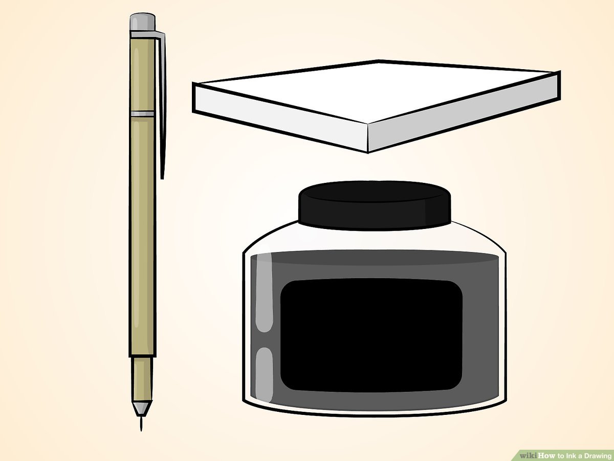 1200x900 How To Ink A Drawing Steps