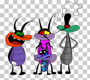 Oggy And The Cockroaches Drawing