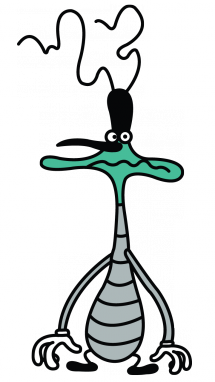 215x382 how to draw marky, oggy and the cockroaches step oggy