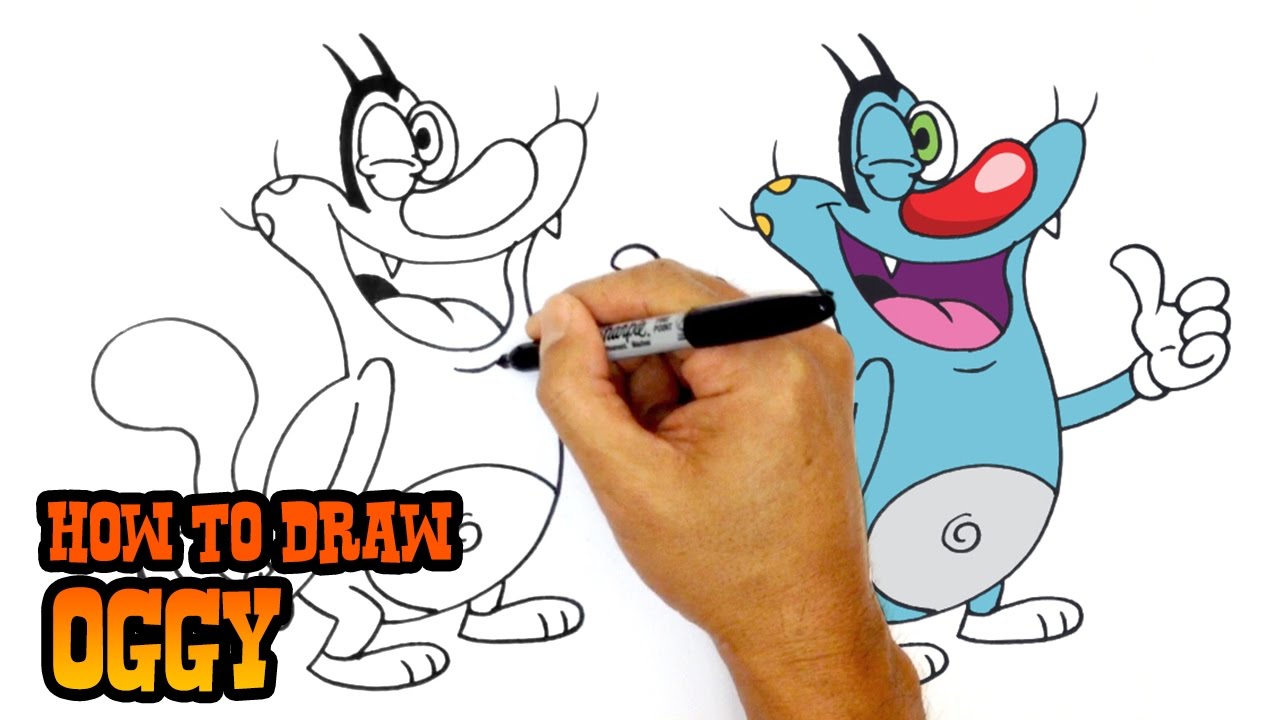 1280x720 how to draw oggy oggy and the cockroaches
