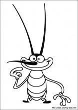 157x220 oggy and the cockroaches coloring pages on coloring